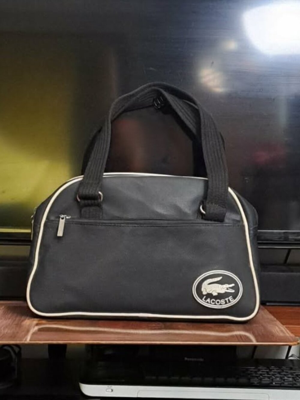 RARE Lacoste Vintage "Made in Korea" Vintage Sport Messenger/Duffle Bag